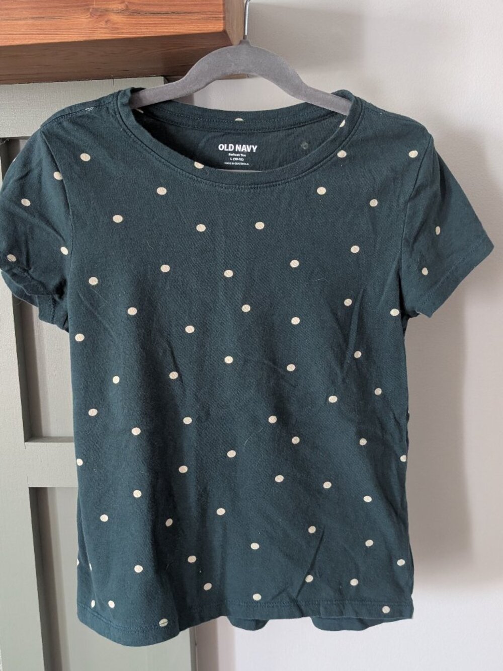 Old Navy Dark Green Tee - Like New - Size YLG